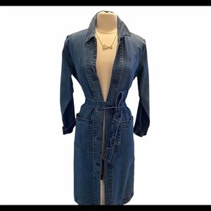 Gabrielle Union long denim jacket.